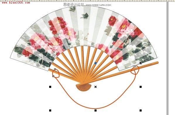 CorelDRAW绘制逼真的折扇教程